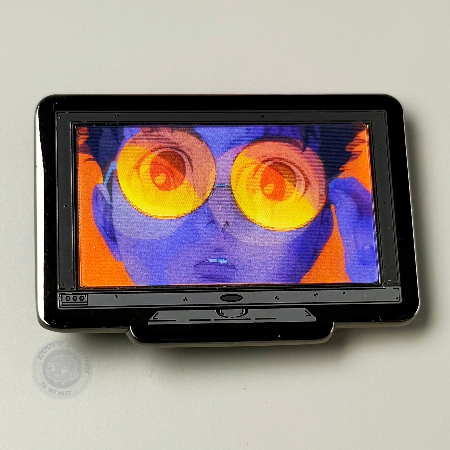 Monitor Lenticular {DanDaDan} Okarun Enamel Pin