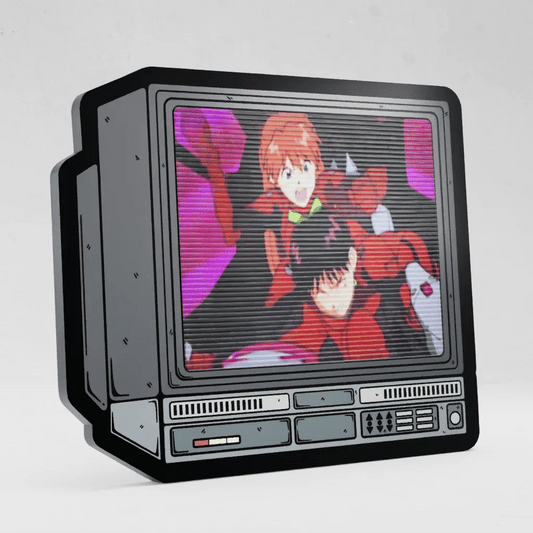 CRTV Lenticular Asuka Smacking Shinji Pin