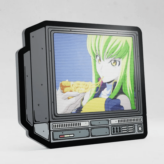 CRTV Lenticular Code Geass C2 Pizza Pin