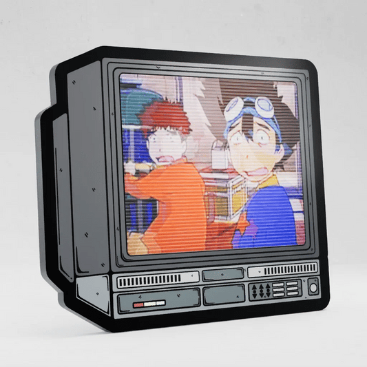 CRTV Lenticular Digimon Shocked Face Pin