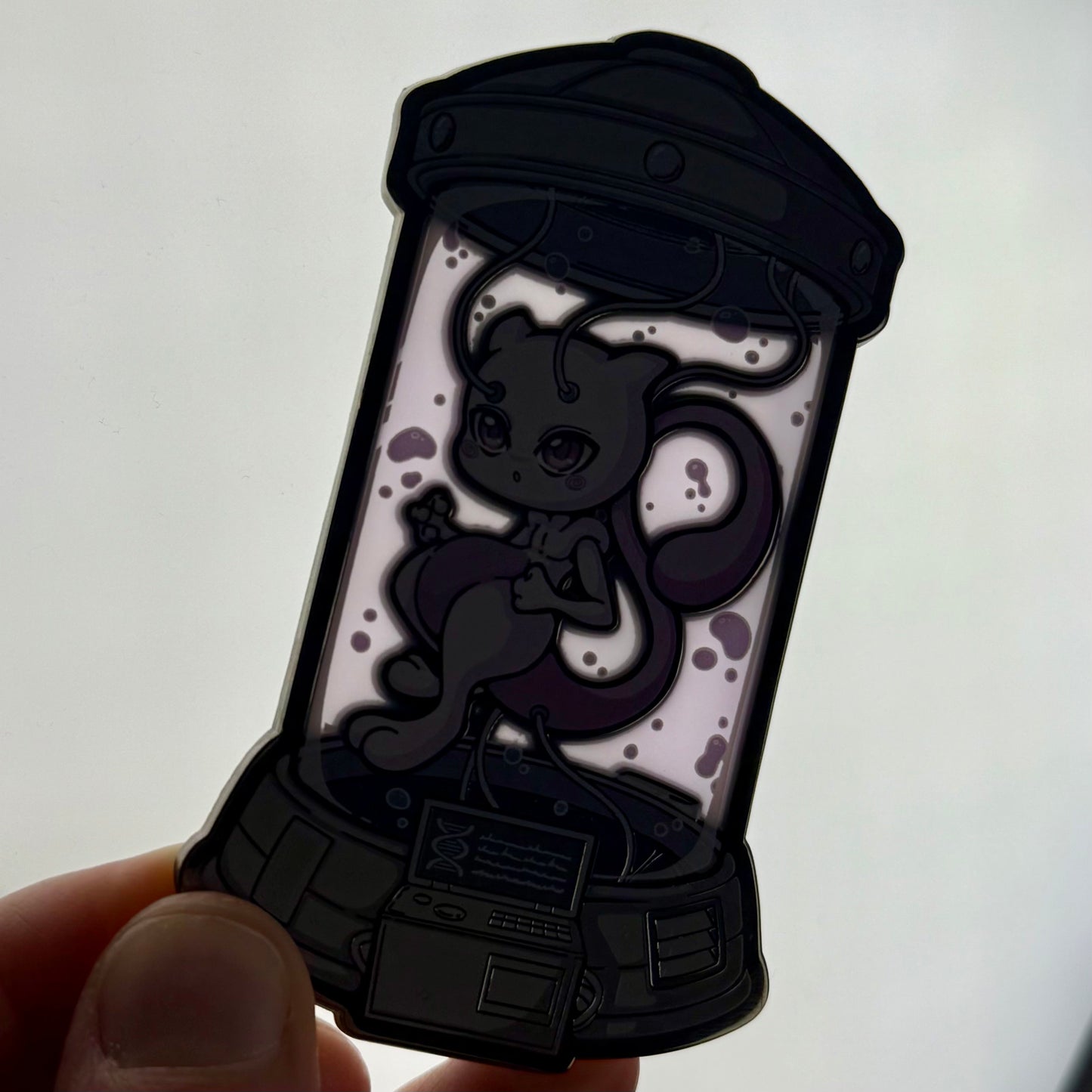 3.5" {Pokemon} Mewtwo Test Tube Pin