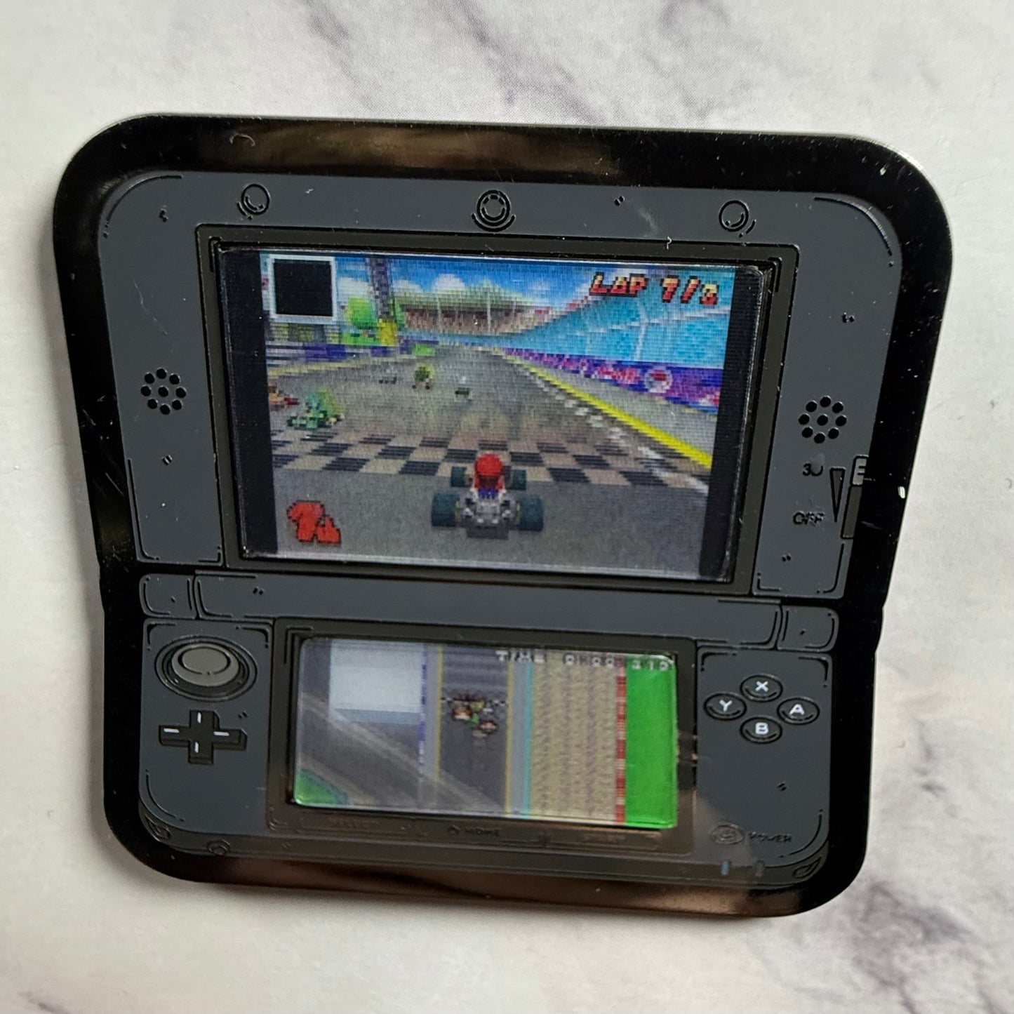 3DS Lenticular Mario Kart Enamel Pin