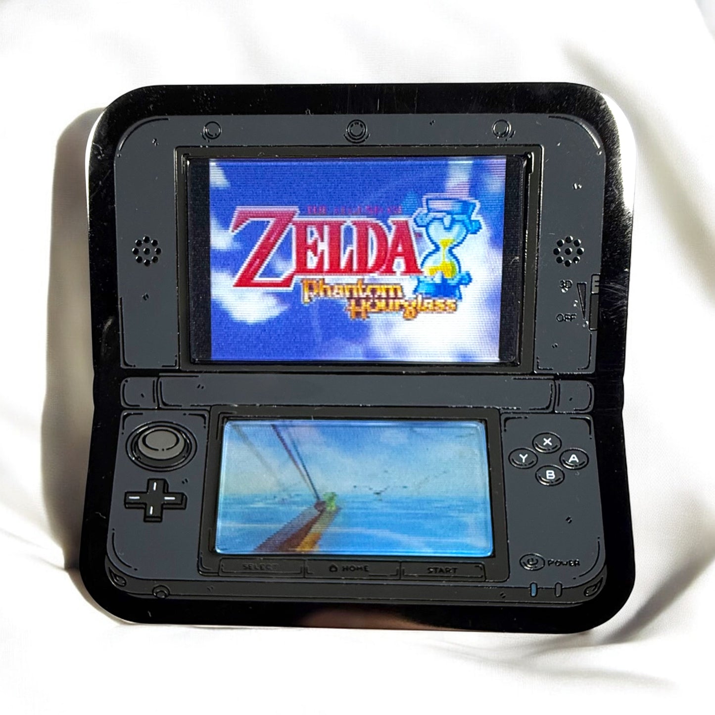 3DS Lenticular Zelda Phantom Hour Glass Enamel Pin