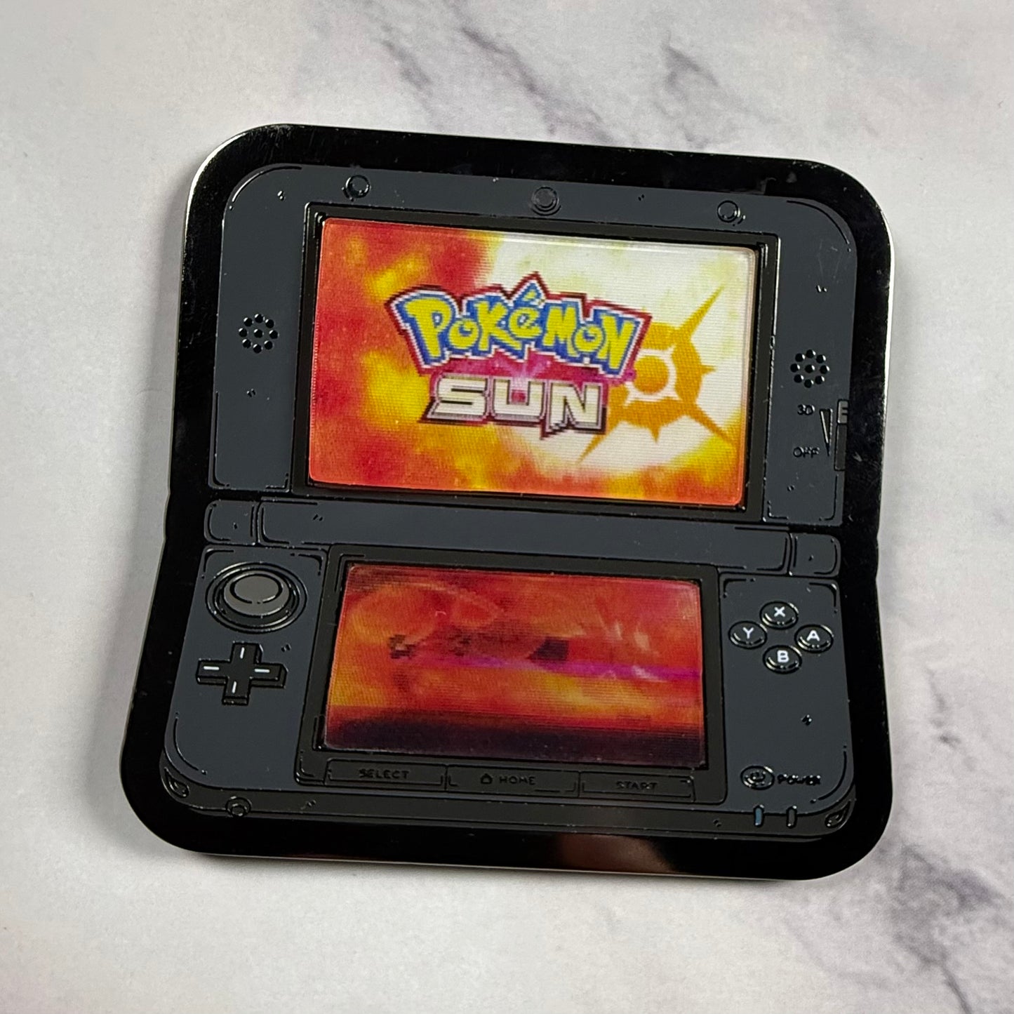 3DS Lenticular Pokemon Sun Enamel Pin