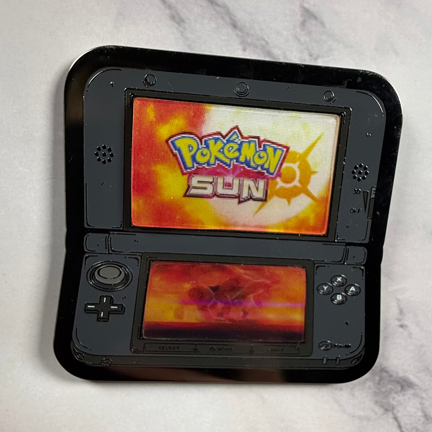 3DS Lenticular Pokemon Sun Enamel Pin