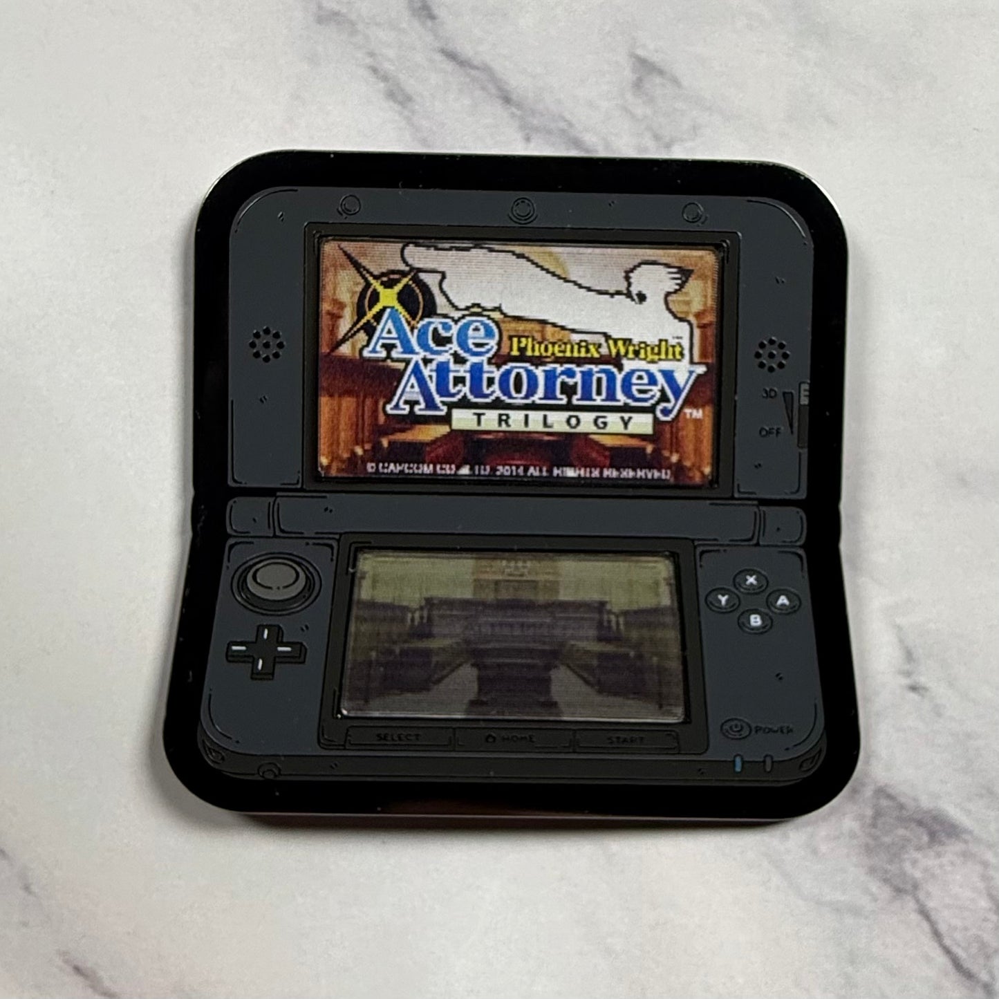 3DS Lenticular Ace Attorney Enamel Pin