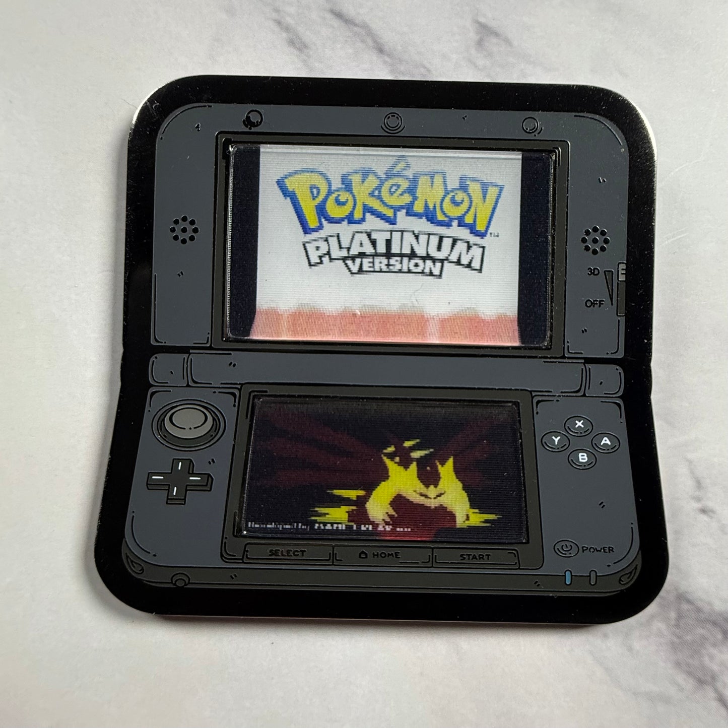 3DS Lenticular Pokemon Platinum Enamel Pin