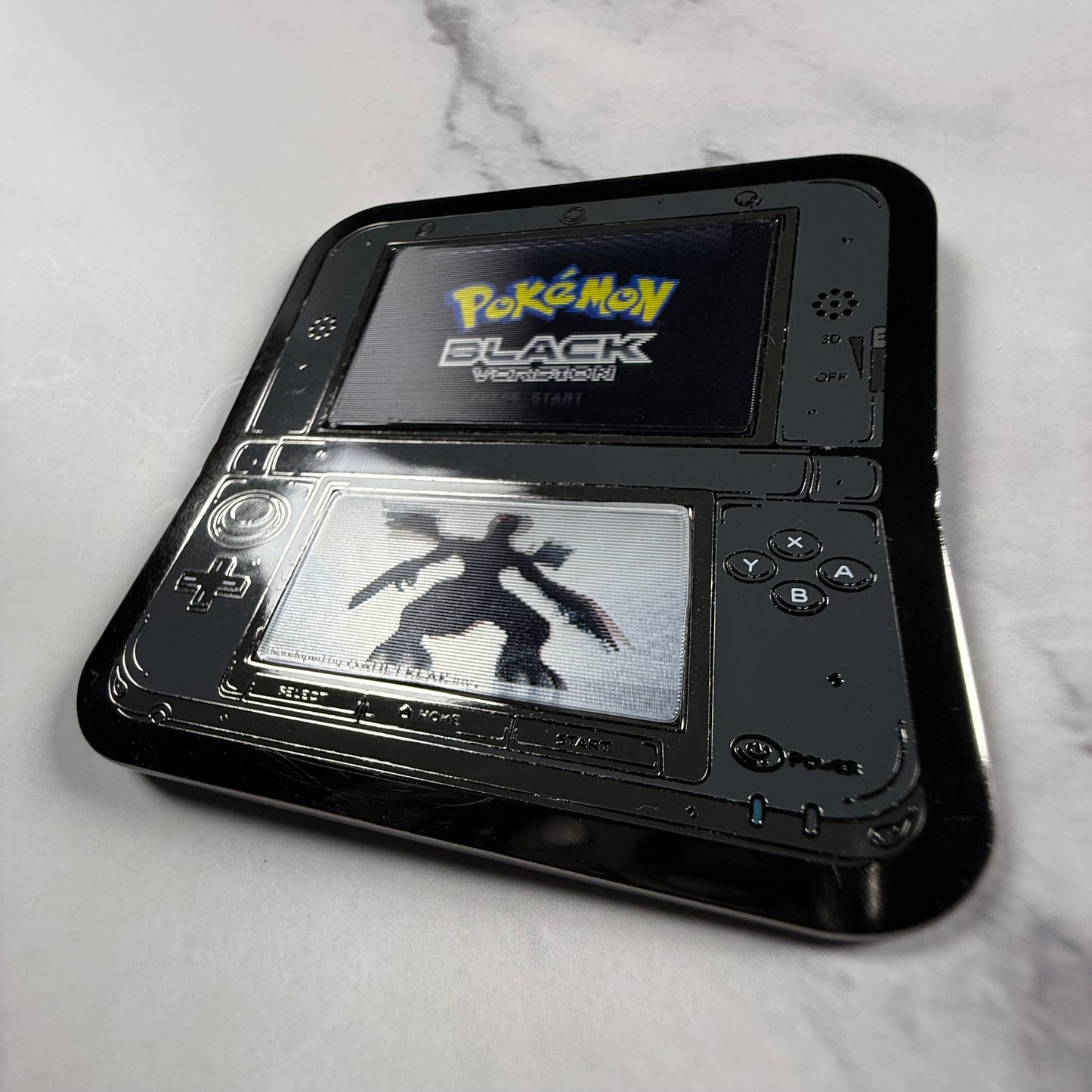 3DS Lenticular Pokemon Black Enamel Pin