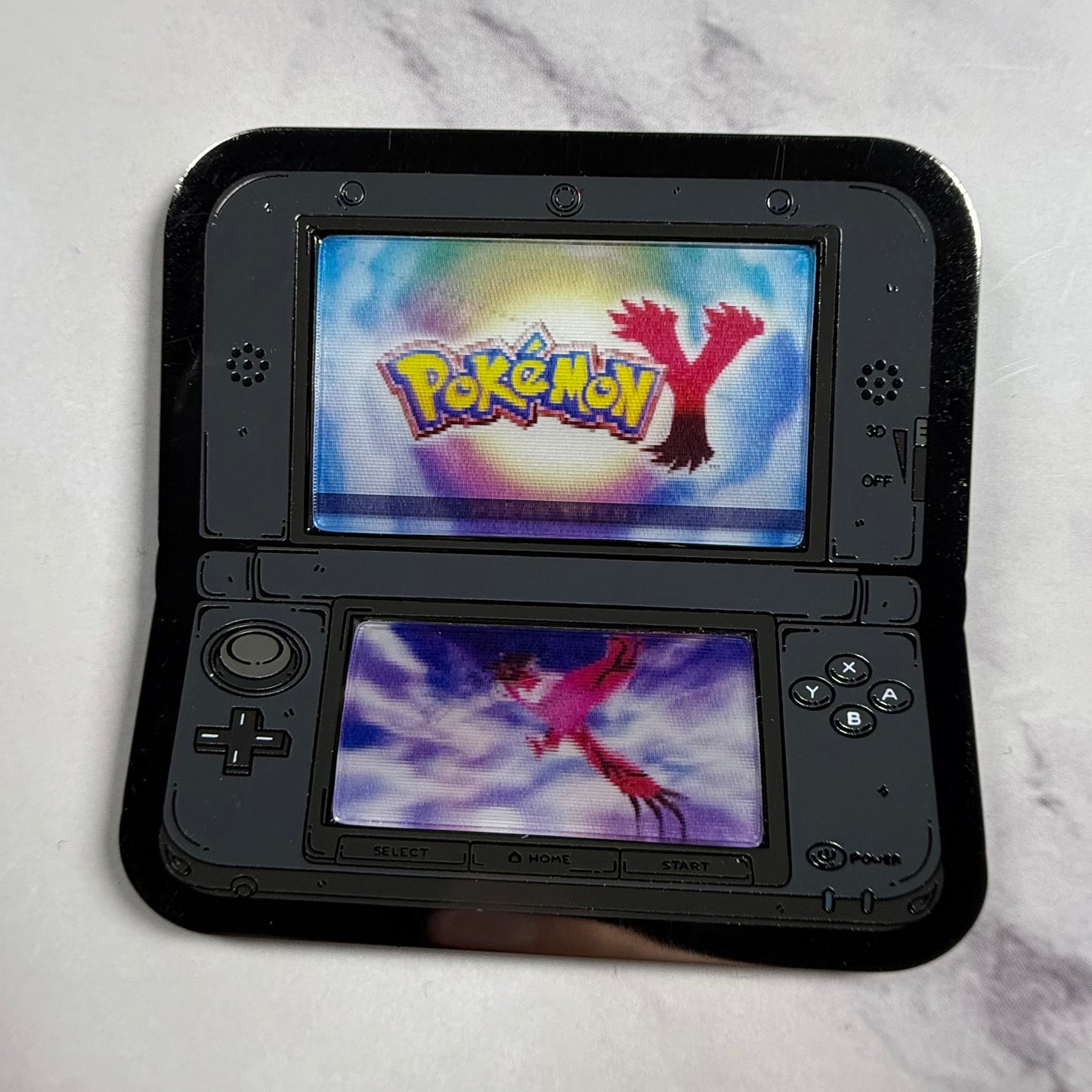 3DS Lenticular Pokemon Y Enamel Pin