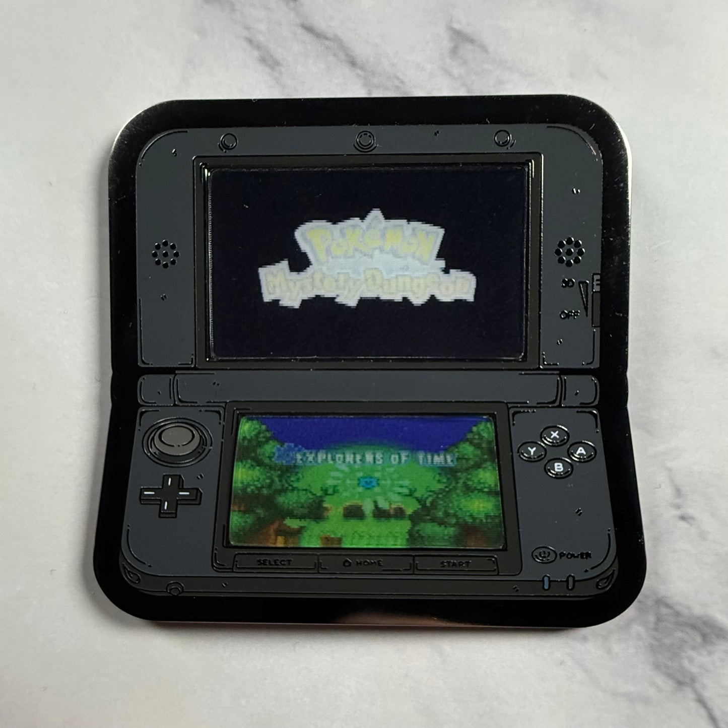 3DS Lenticular Pokemon Mystery Dungeon Time Enamel Pin