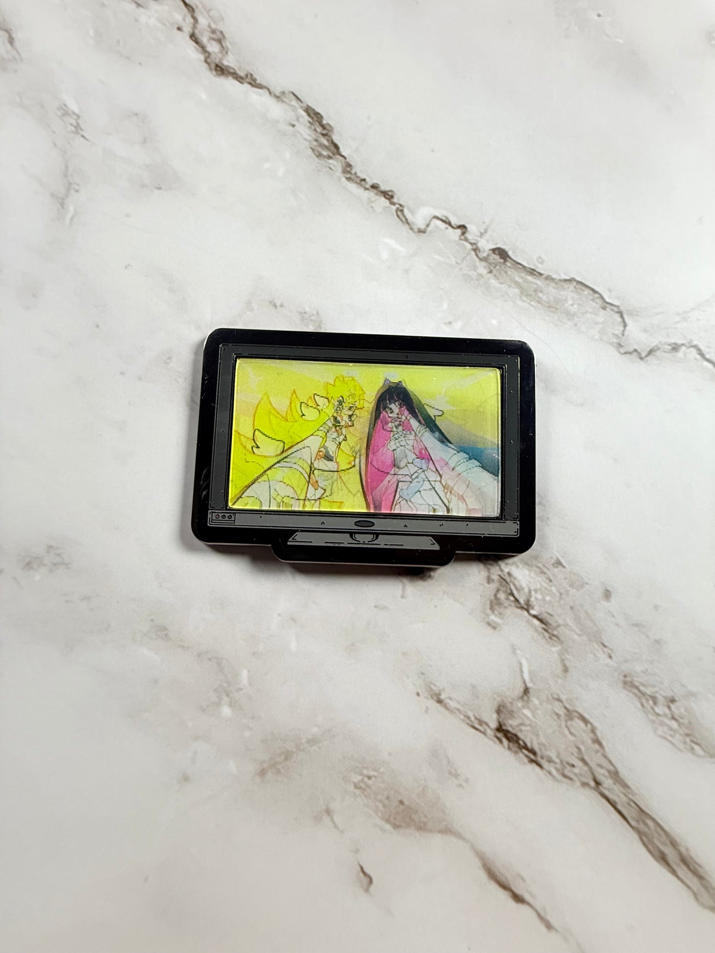 Monitor Lenticular Panty and Stocking Enamel Pin