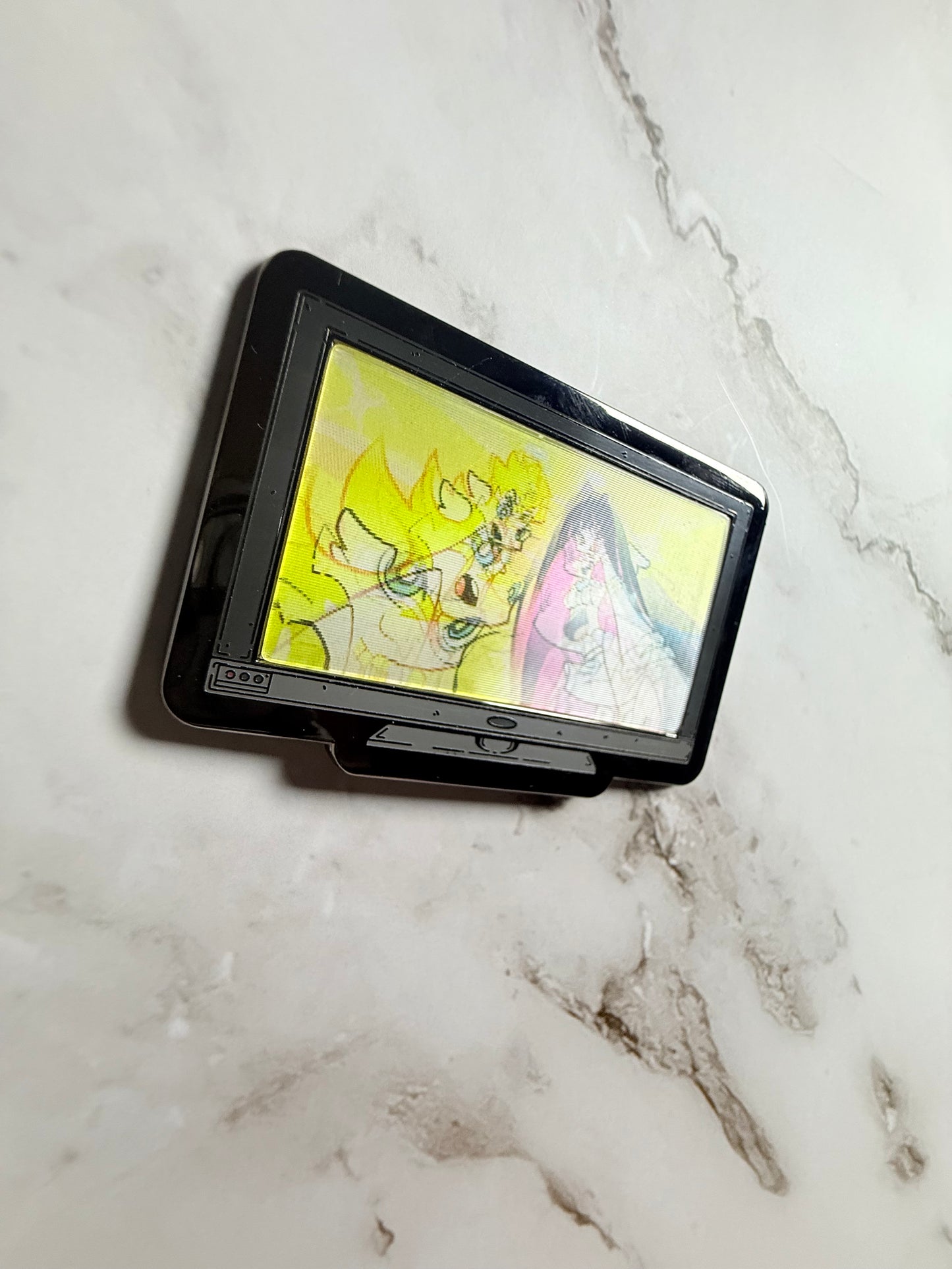 Monitor Lenticular Panty and Stocking Enamel Pin