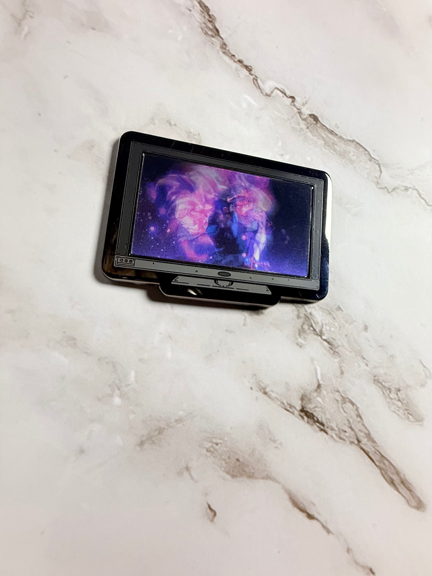 Monitor Lenticular Star Platinum Enamel Pin