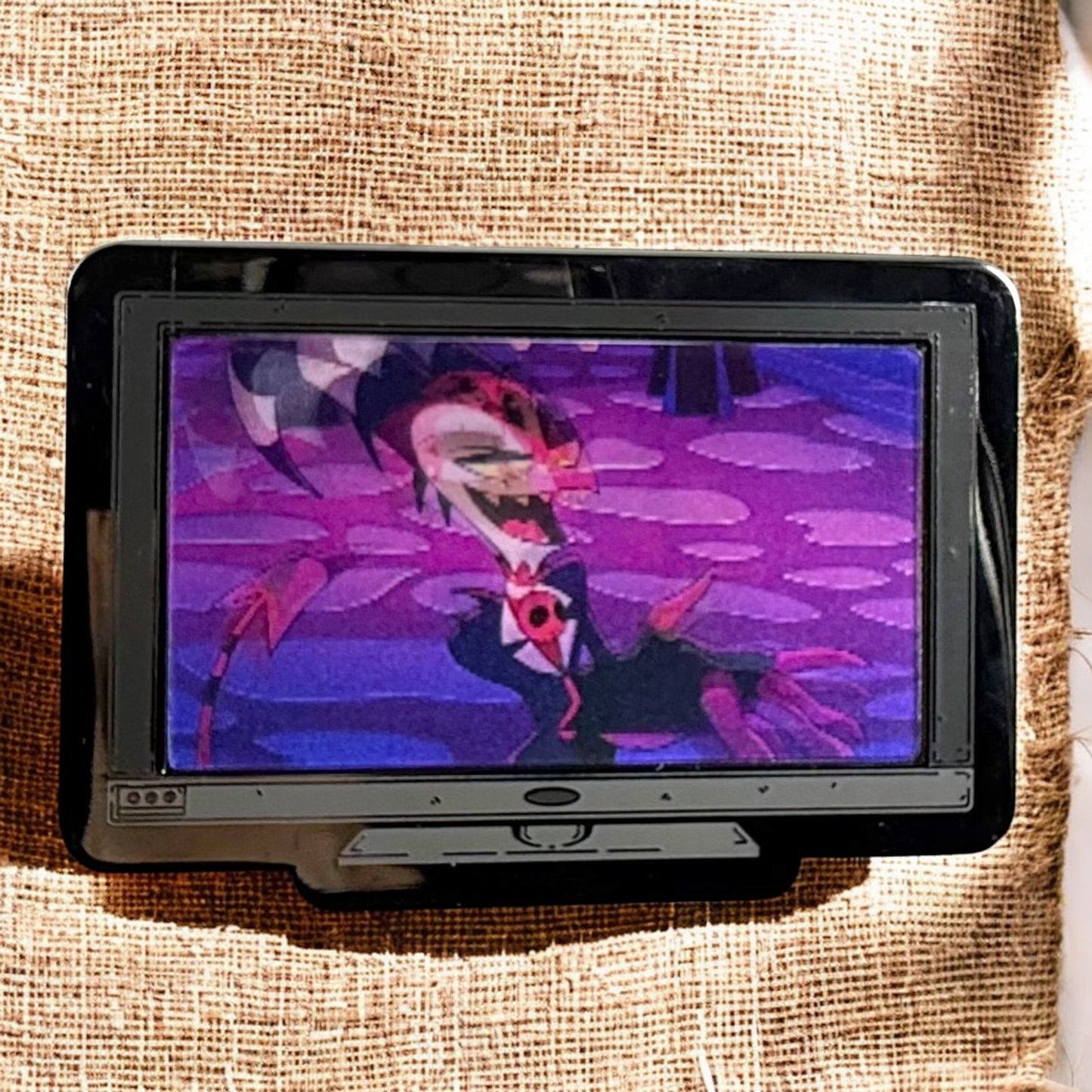 Monitor Lenticular {Helluva Boss} Blitzo Enamel Pin
