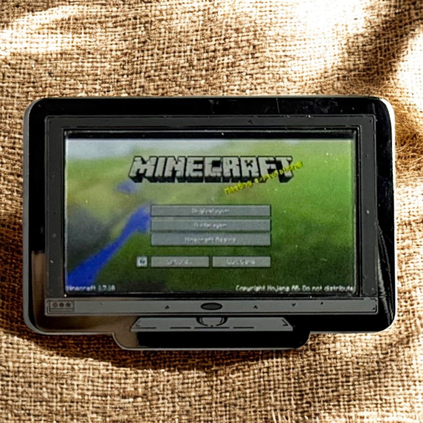 Monitor Lenticular Minecraft Enamel Pin