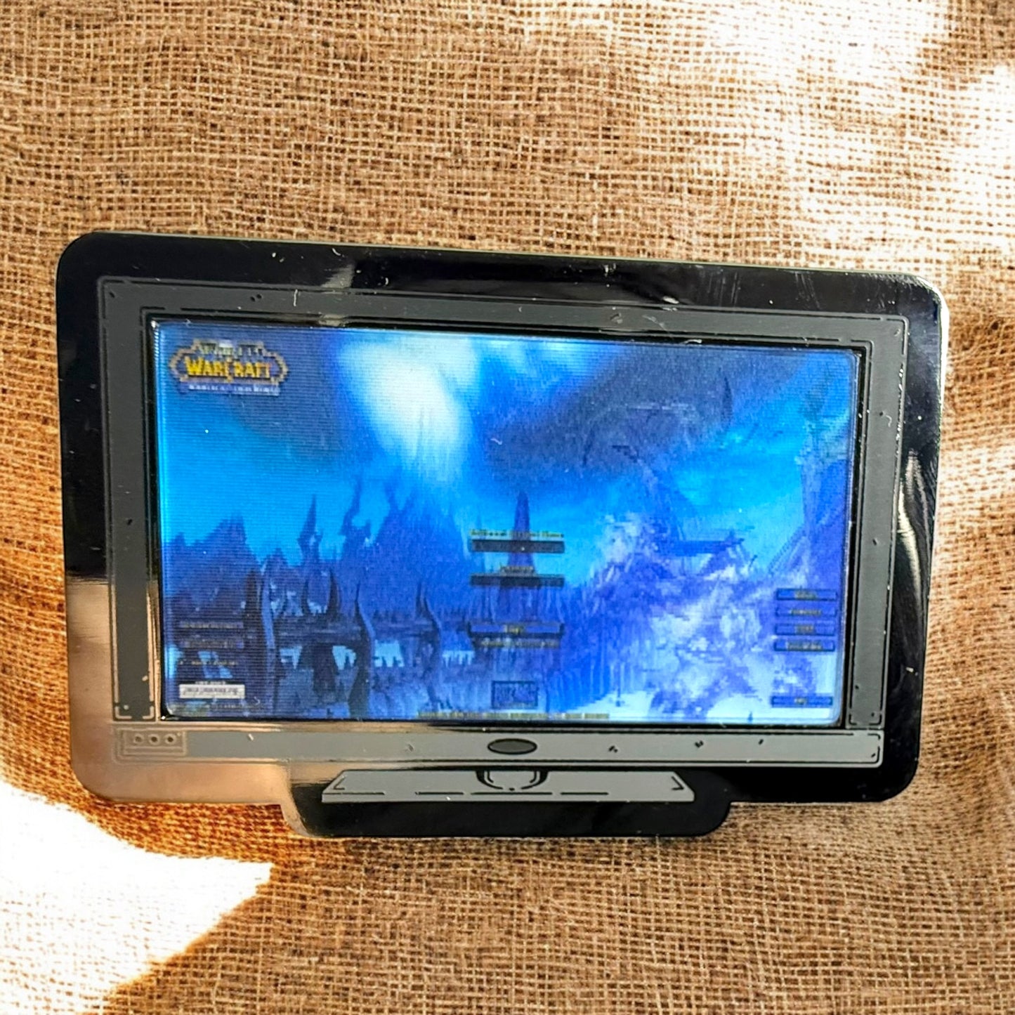 Monitor Lenticular World Of Warcraft Enamel Pin