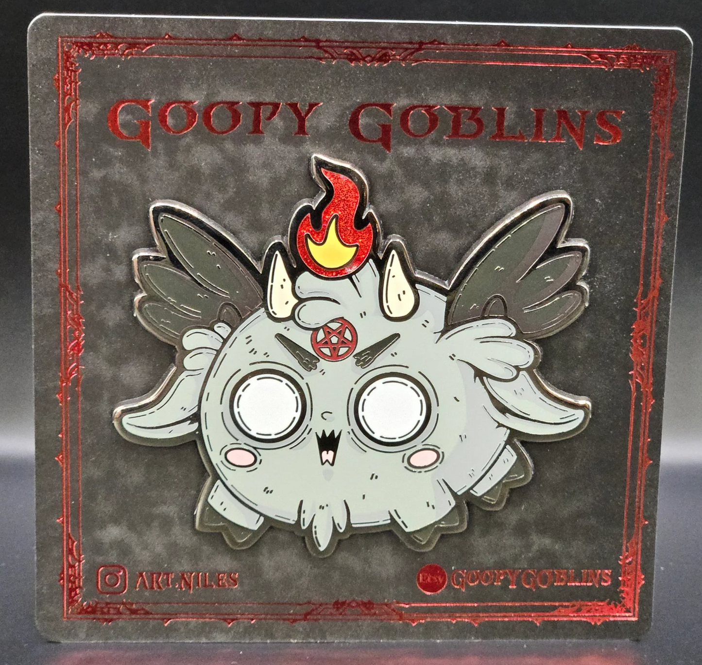 3" Chibi Baphomet Hard Enamel Pin