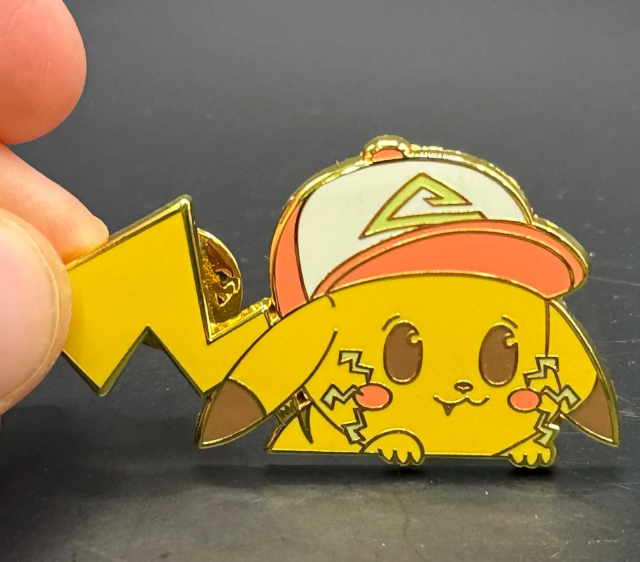 2" Ash's Pikachu Hard Enamel Pin