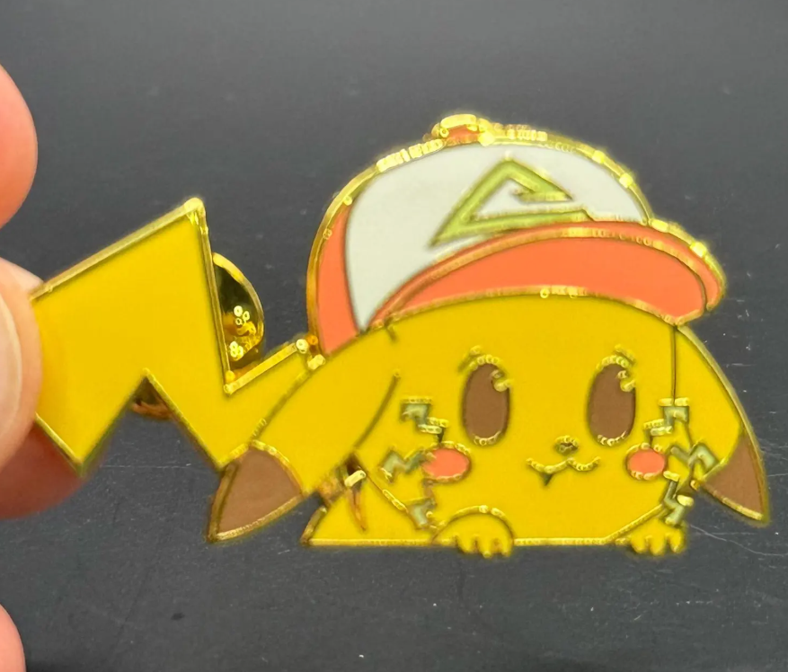 2" Ash's Pikachu Hard Enamel Pin
