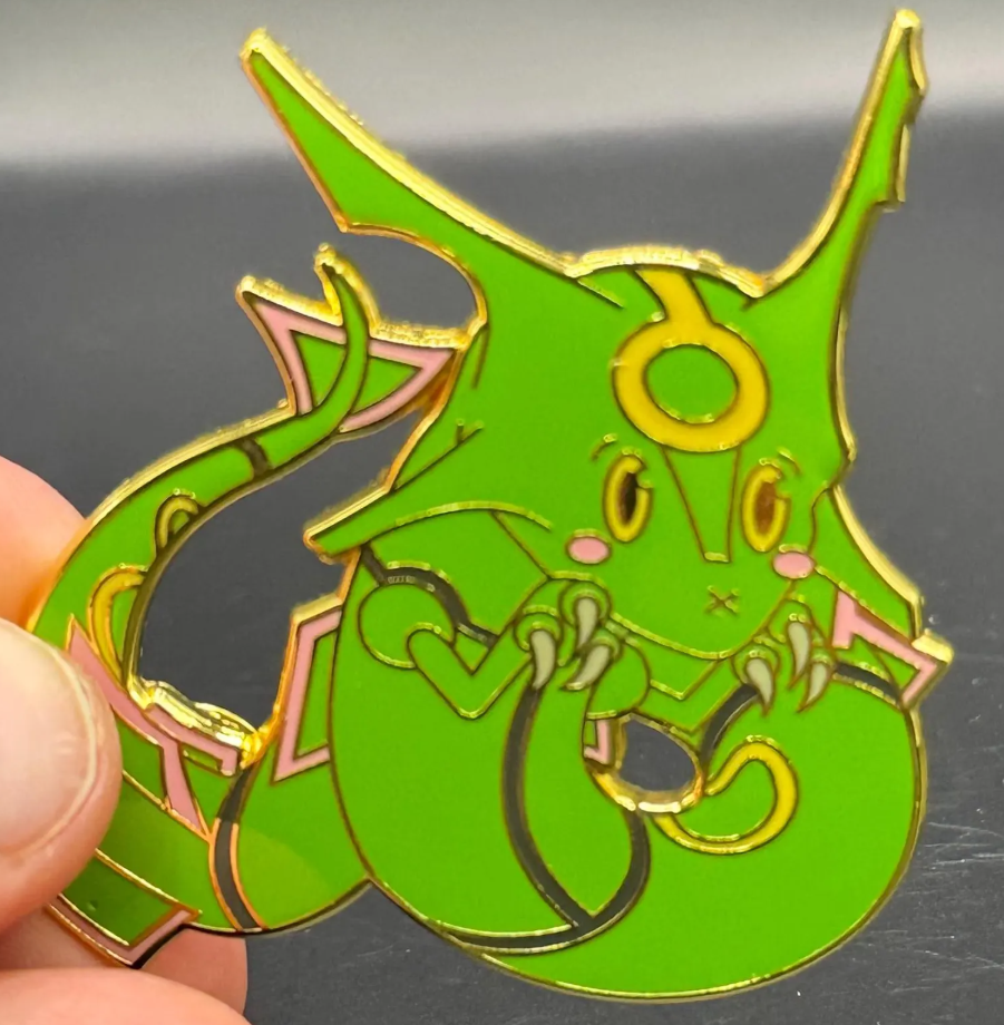 2" Rayquaza Hard Enamel Pin