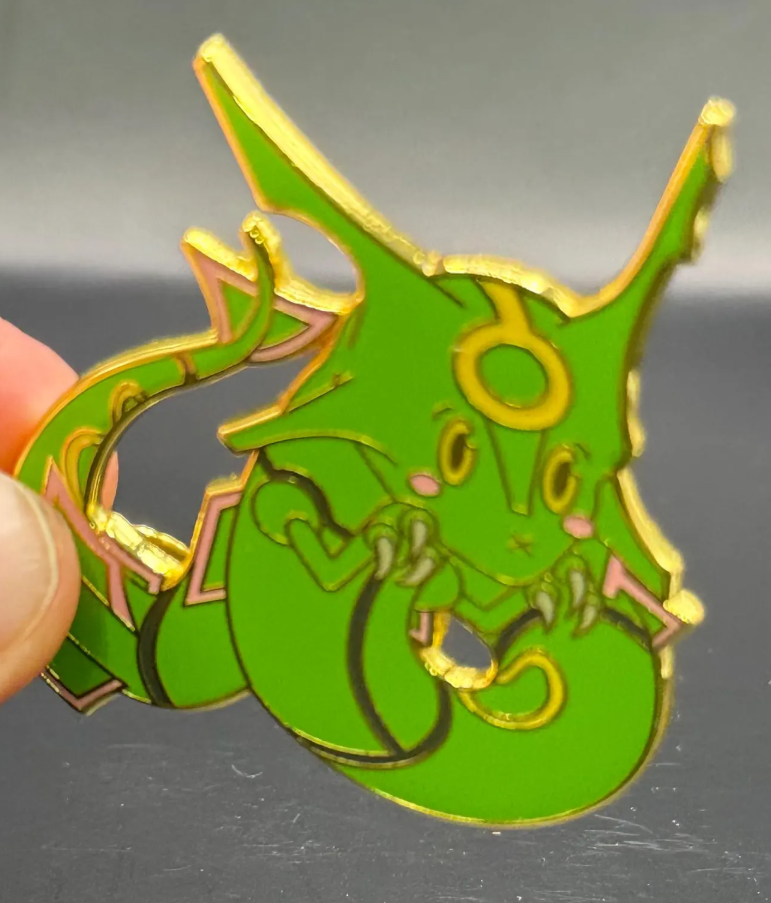 2" Rayquaza Hard Enamel Pin