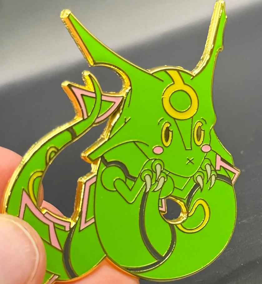 2" Rayquaza Hard Enamel Pin