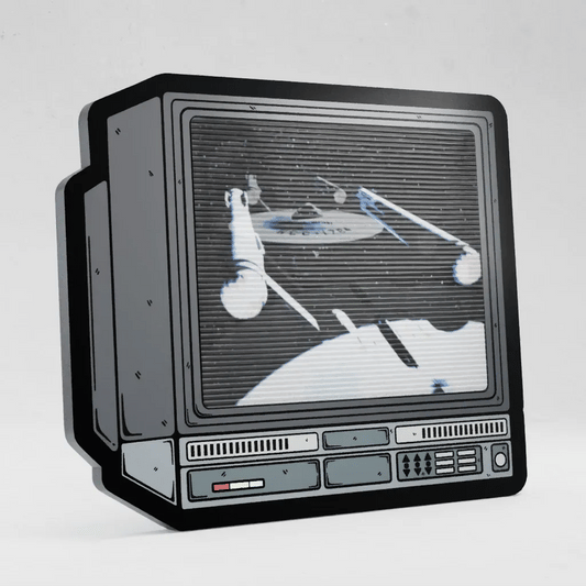 CRTV Lenticular Star Trek Ship Pin