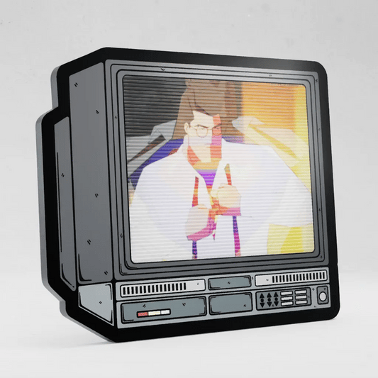 CRTV Lenticular Superman Pin
