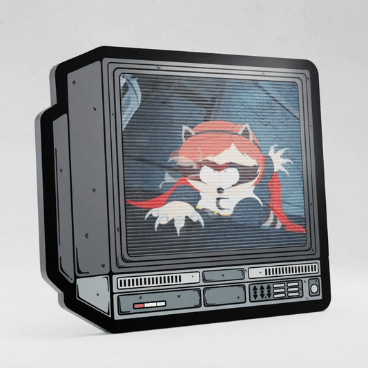 CRTV Lenticular The Raccoon Pin