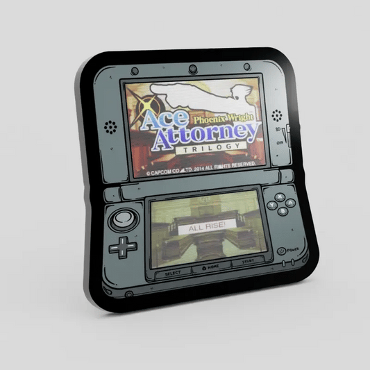 3DS Lenticular Ace Enamel Pin