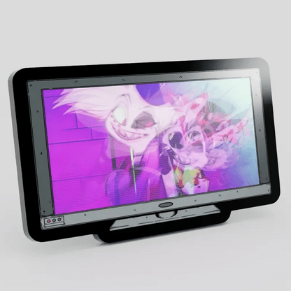 Monitor Lenticular Monitor {Hazbin Hotel} Angel Dust and Husk Enamel Pin