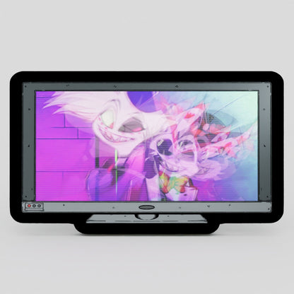 Monitor Lenticular Monitor {Hazbin Hotel} Angel Dust and Husk Enamel Pin