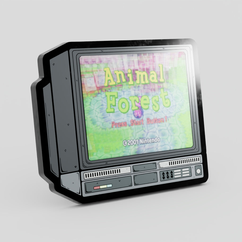 CRTV Lenticular Animal Forest Pin