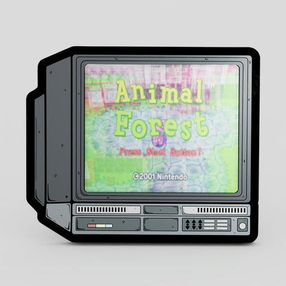 CRTV Lenticular Animal Forest Pin
