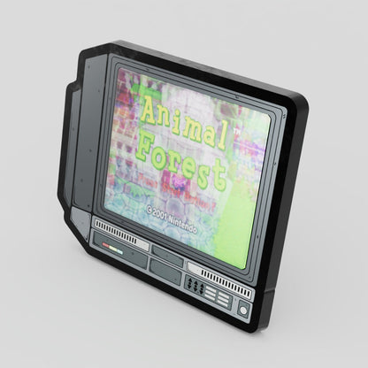 CRTV Lenticular Animal Forest Pin