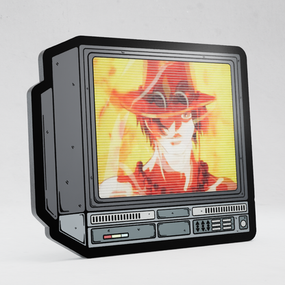 CRTV Lenticular Ace Smile Pin