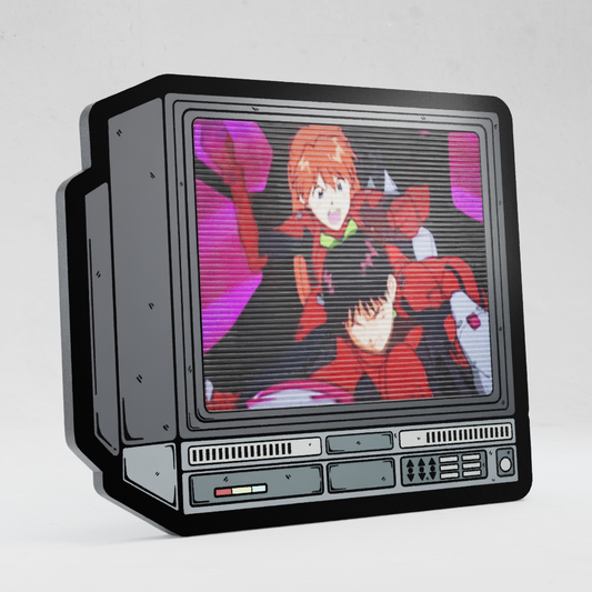 CRTV Lenticular Asuka Smacking Shinji Pin