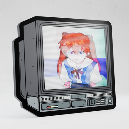 CRTV Lenticular Asuka Complain Pin