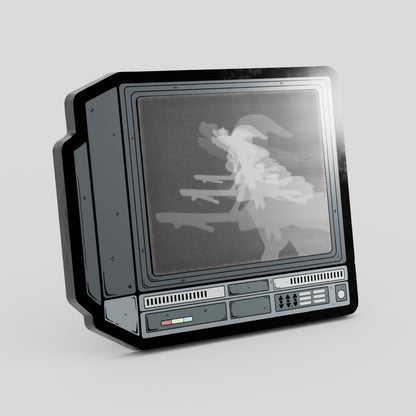 CRTV Lenticular Bad Apple Pin