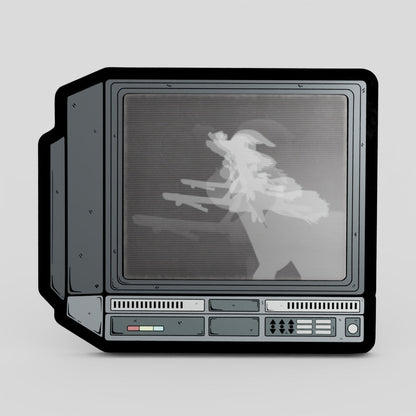 CRTV Lenticular Bad Apple Pin