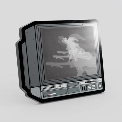 CRTV Lenticular Bad Apple Pin