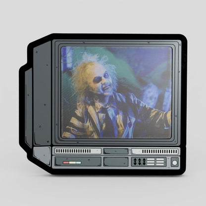 CRTV Lenticular Beetlejuice Pin