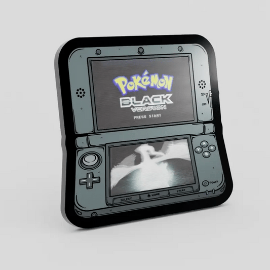 WS-3DS Lenticular Pokemon Black Enamel Pin