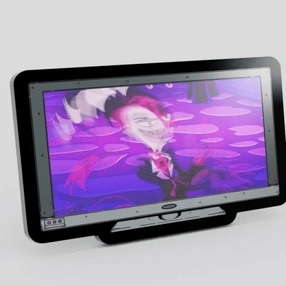 Monitor Lenticular {Helluva Boss} Blitzo Enamel Pin