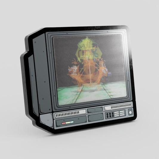 CRTV Lenticular Catdog Pin