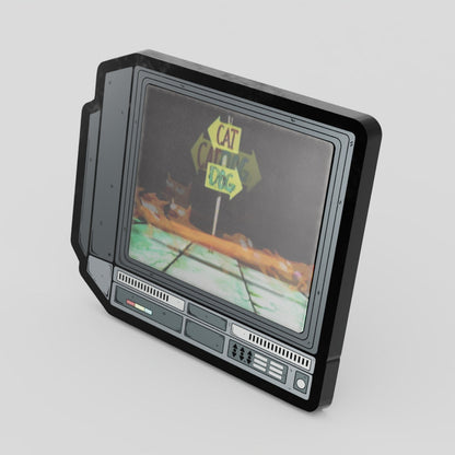 CRTV Lenticular Catdog Pin