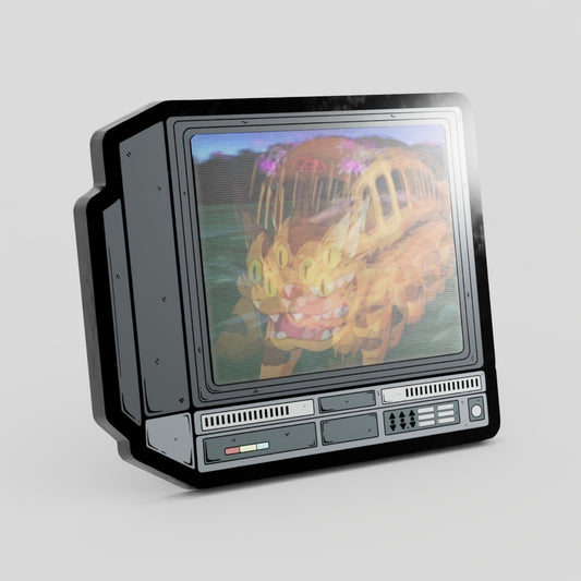 CRTV Lenticular Catbus Pin