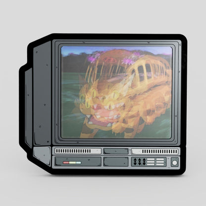 CRTV Lenticular Catbus Pin