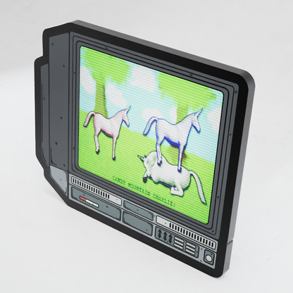 CRTV Lenticular Charlie The Unicorn Pin