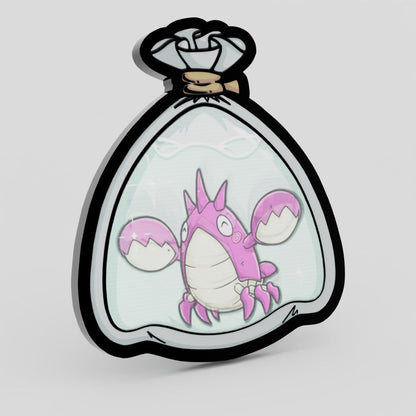 Corphish Shiny Fishbag Lenticular Pin